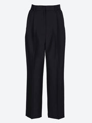 Double-pleated cropped pants ref:
