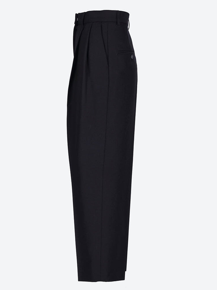 Double-pleated cropped pants 2
