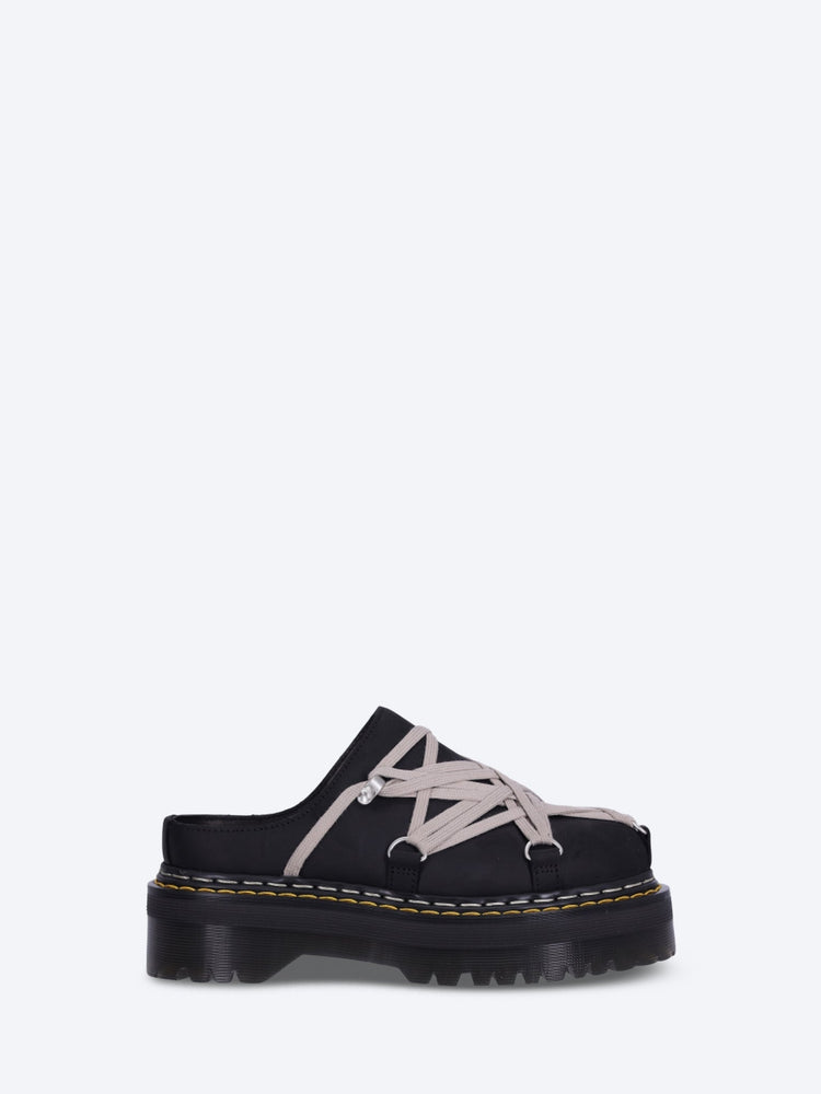 Dr. Martens x Rick Owens Megalace-Pantoletten aus Leder mit Quad-Sohle 1