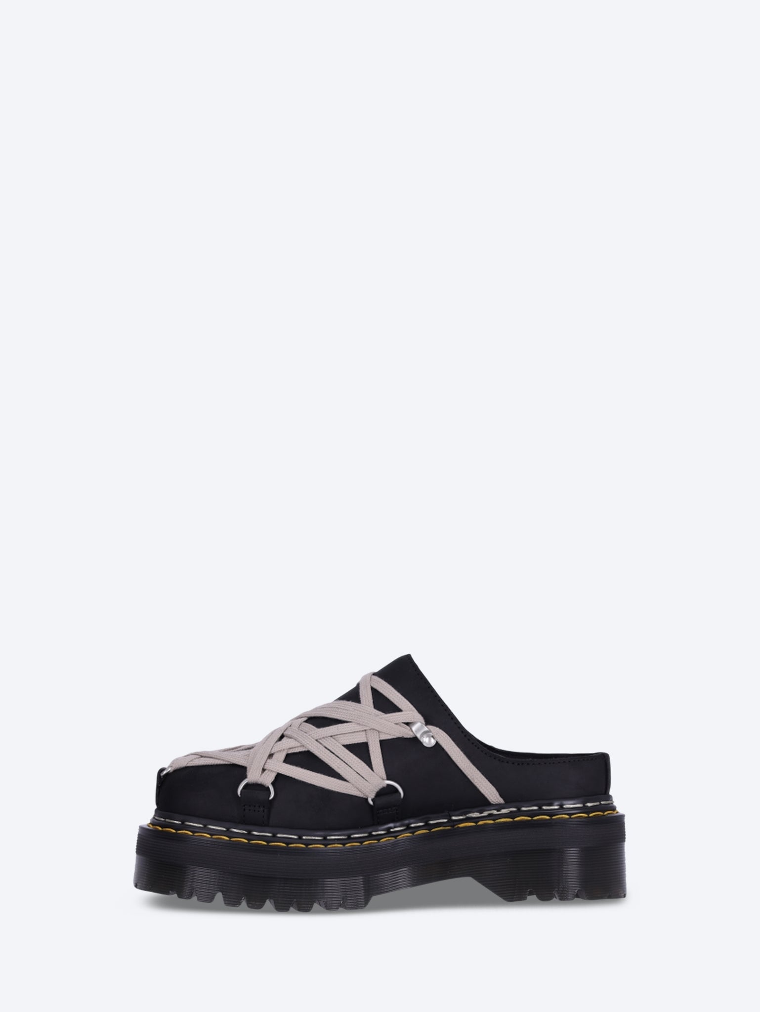 Dr. Martens x Rick Owens Megalace-Pantoletten aus Leder mit Quad-Sohle 4