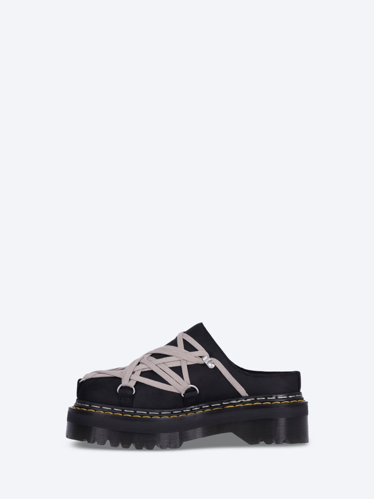 Dr. Martens x Rick Owens Megalace-Pantoletten aus Leder mit Quad-Sohle 4