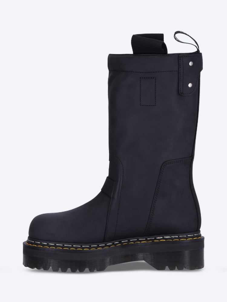 Dr Martens x Rick Owens - Bottines à enfiler en cuir à quatre semelles 4