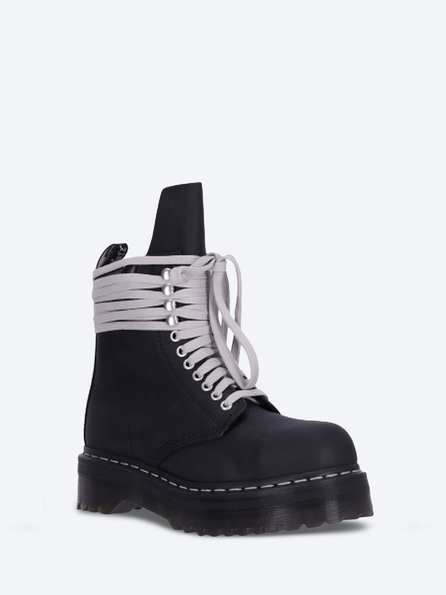 Dr martens x rick owens leather quad sole steel toe boots 2