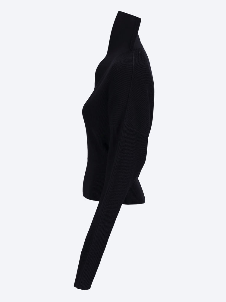 Dracu cropped v-neck sweater 2