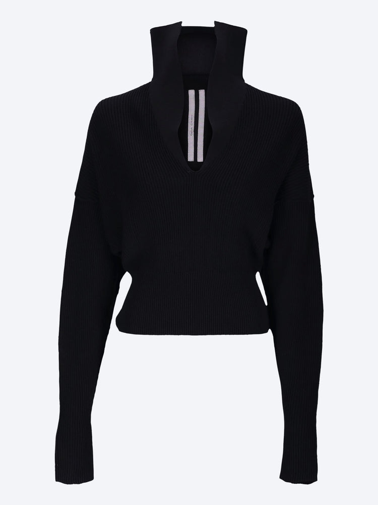 Dracu cropped v-neck sweater 1