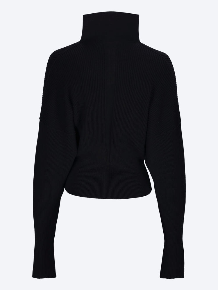 Dracu cropped v-neck sweater 3