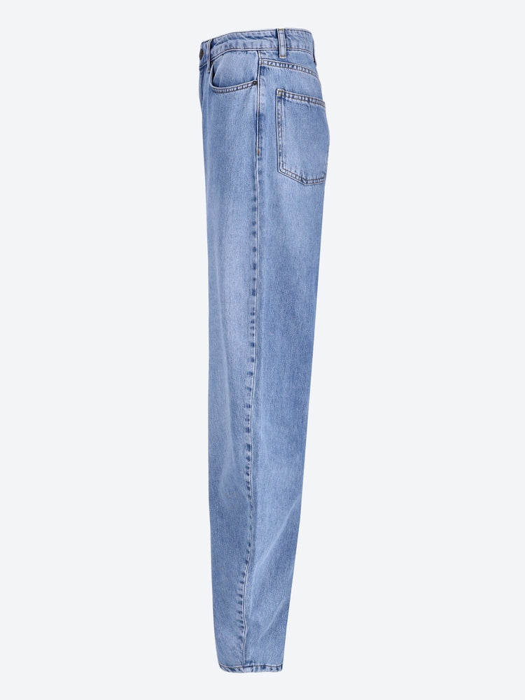Draped barrel leg jeans 2