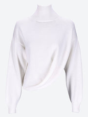 Draped wool turtleneck sweater ref: