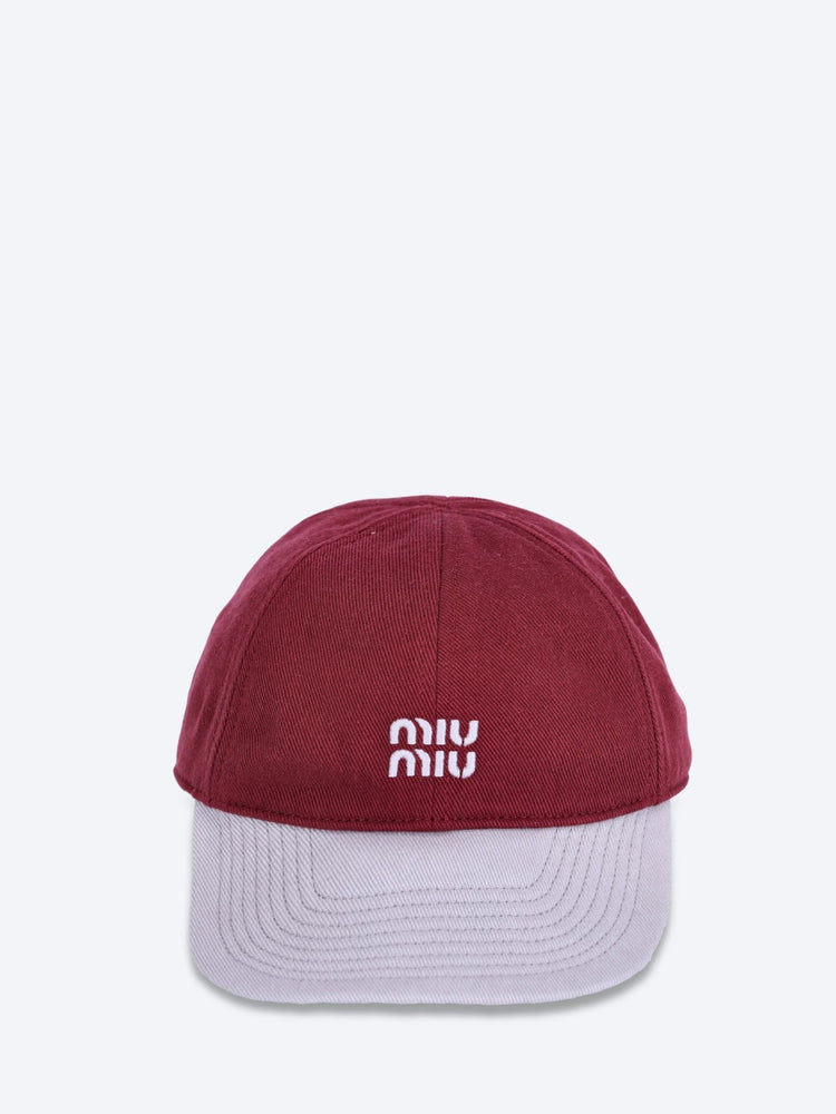 Casquette bicolore lavée en Drill 1