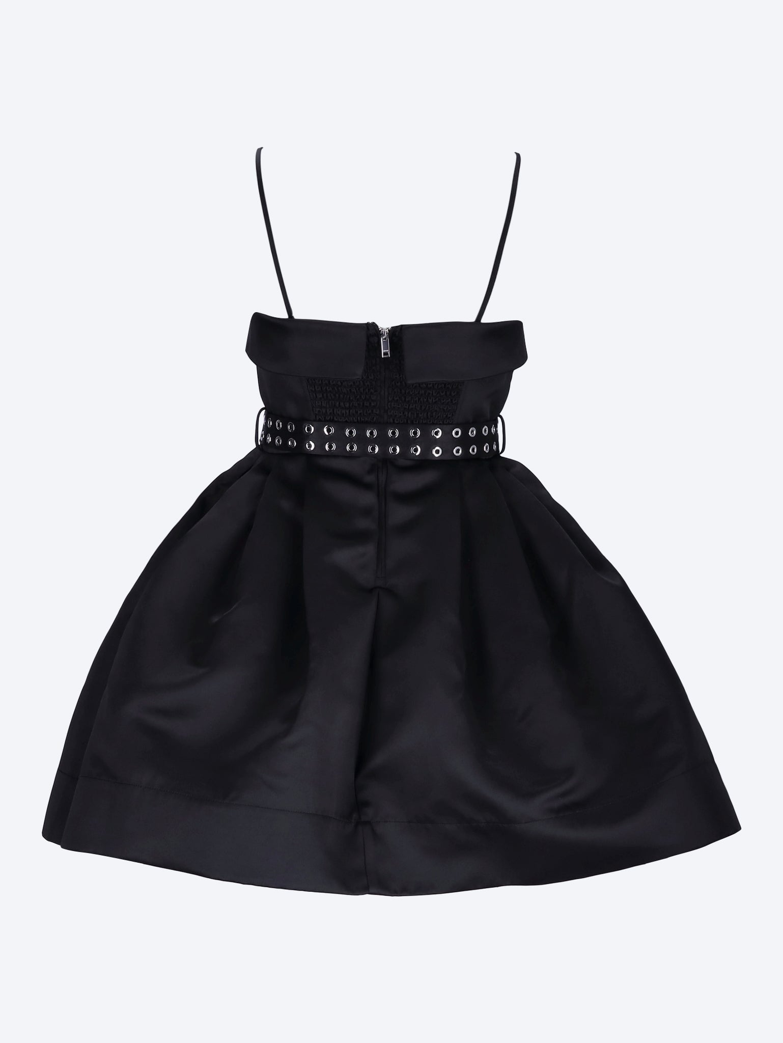 Duchesse satin bubble mini dress 3