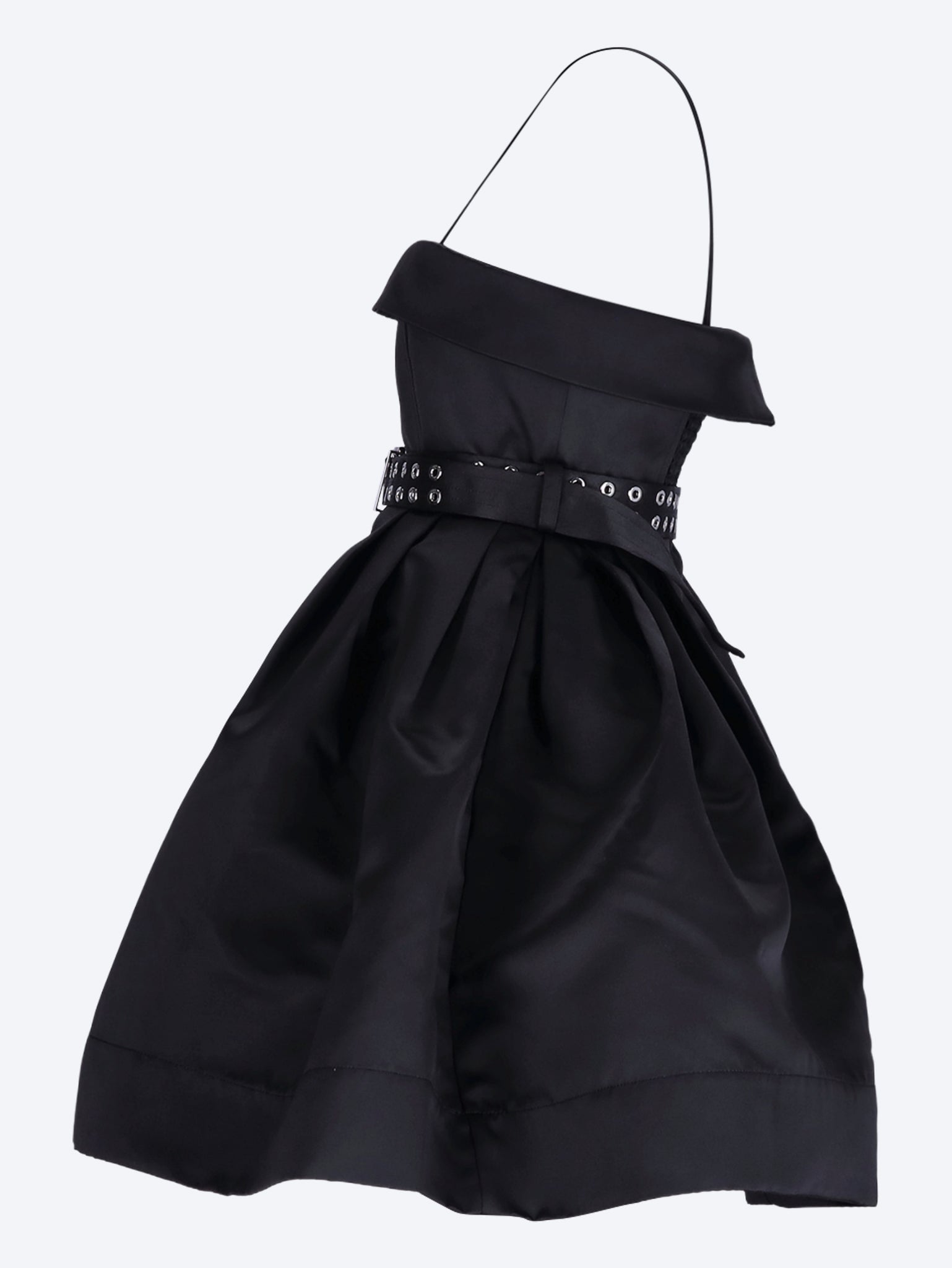 Duchesse satin bubble mini dress 2