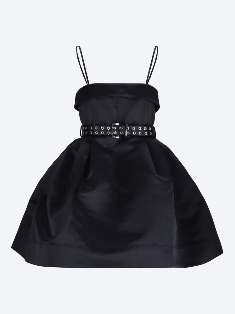 Duchesse satin bubble mini dress 1