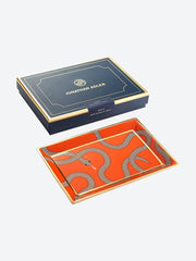 Eden rectangular tray orange ref: