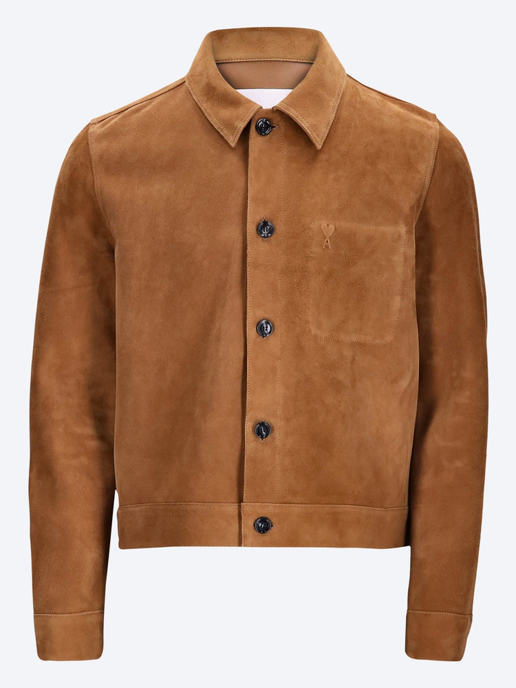 Embossed ami de coeur buttoned jacket 1