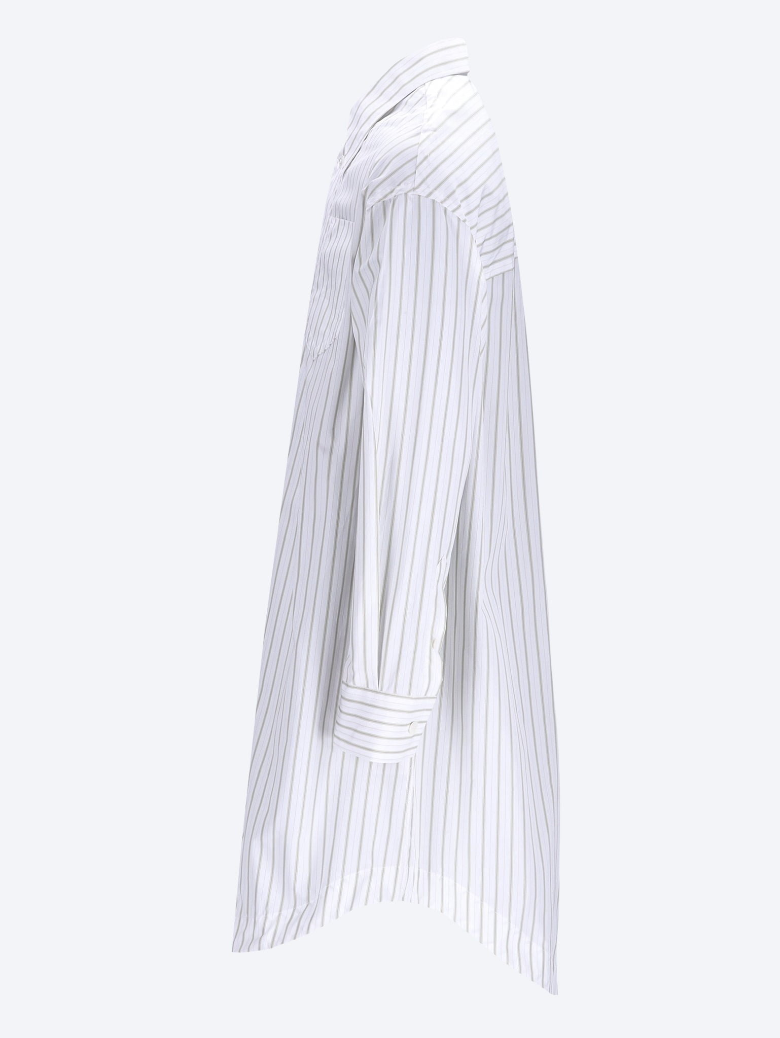 Embossed ami de coeur long sleeve wide shirt dress 2