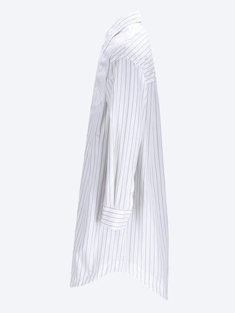 Robe chemise large à manches longues ami de coeur embossé