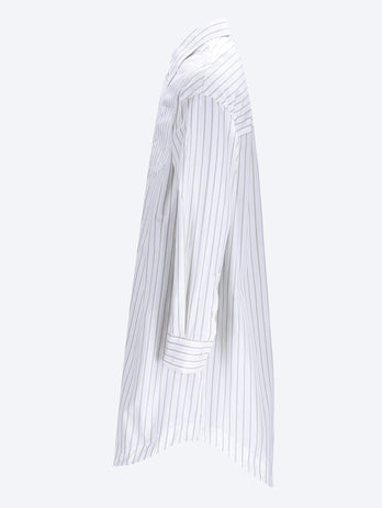 Robe chemise large à manches longues ami de coeur embossé