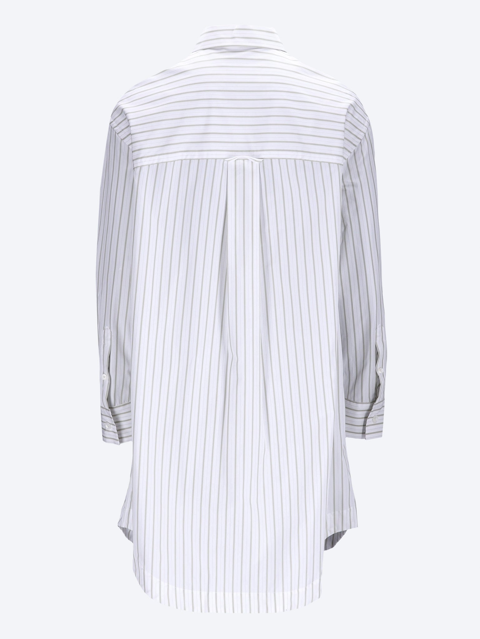 Embossed ami de coeur long sleeve wide shirt dress 3