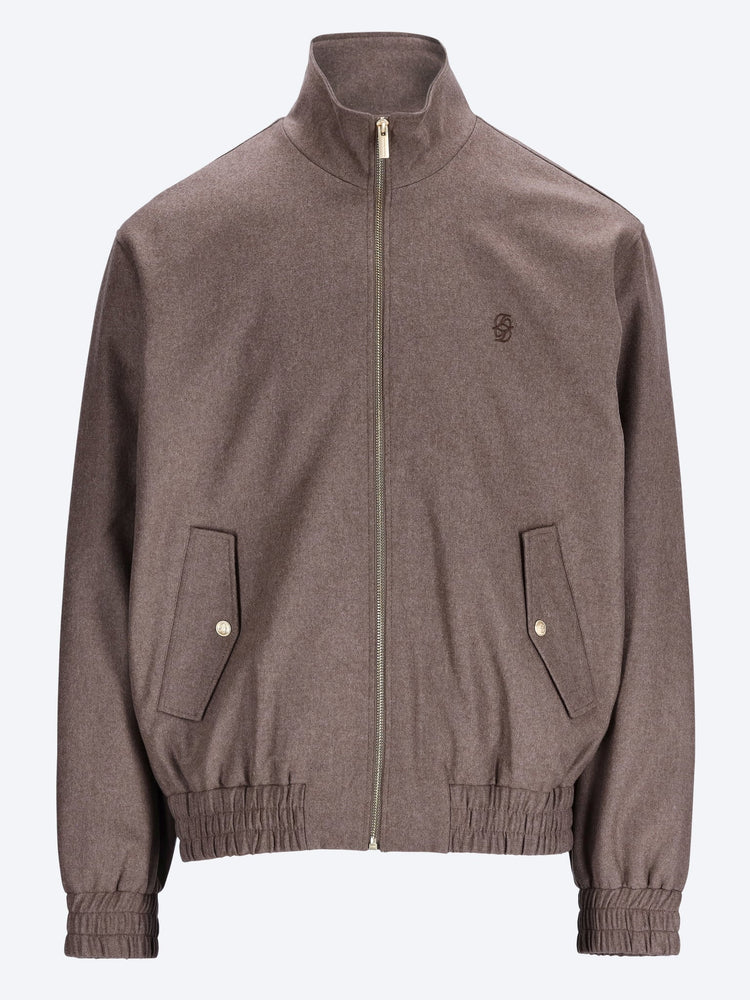 Bestickte Trainingsjacke aus Flanell 1