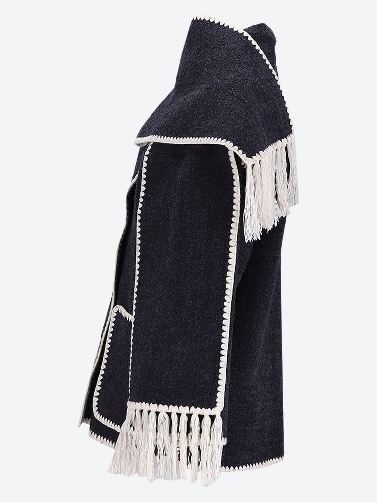Jacke mit besticktem Schal 2
