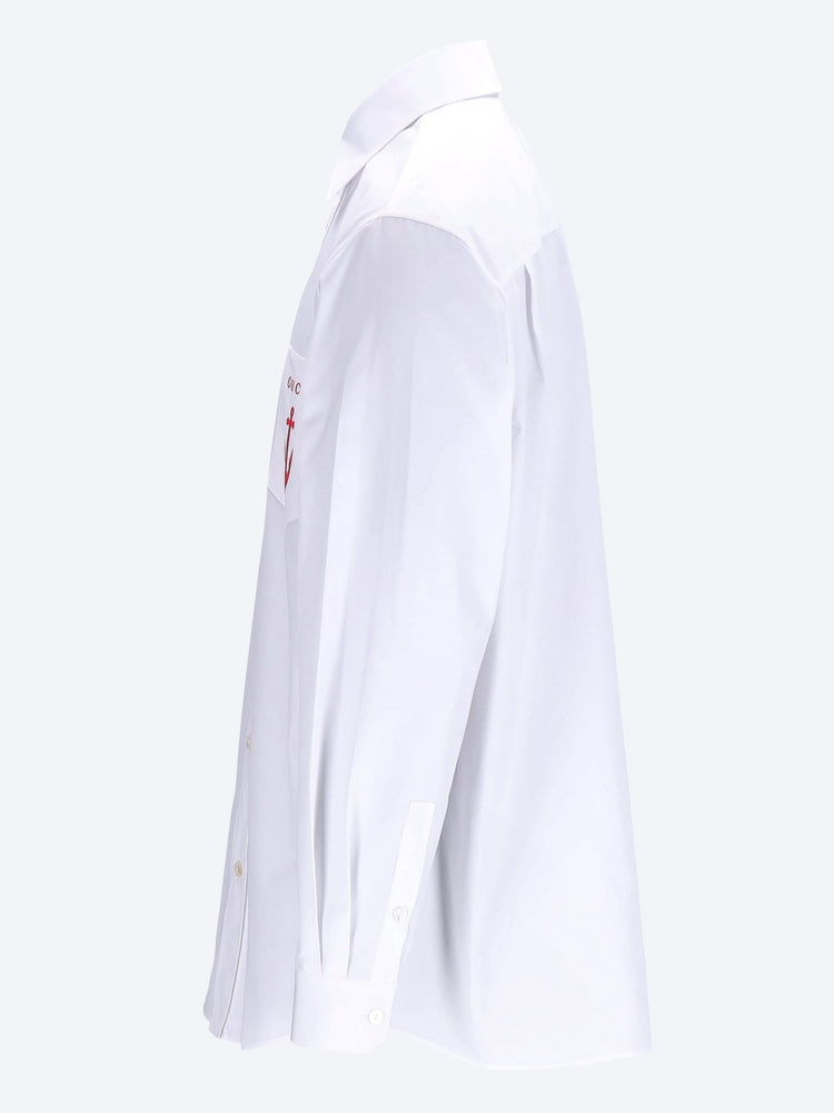 Embroidery cotton poplin shirt 2