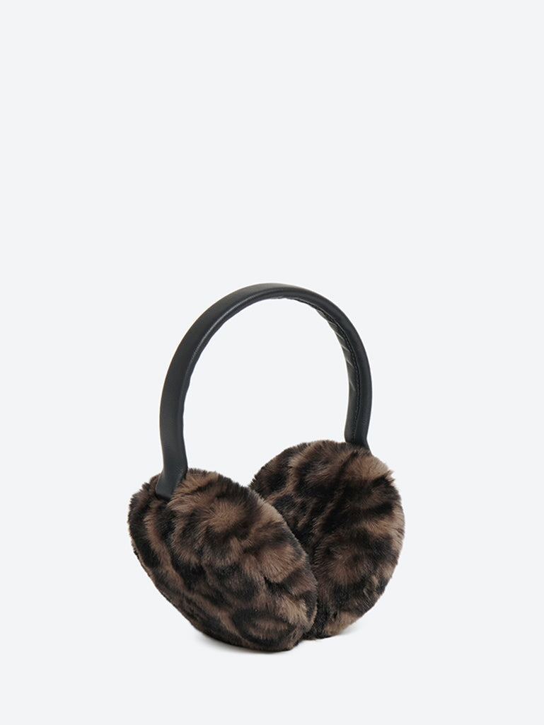 Esme Dark Leopard Earmuffs 1