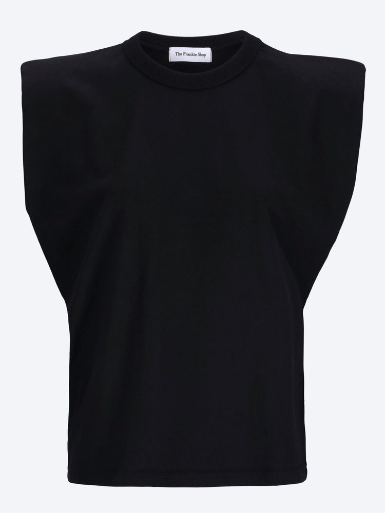 T-shirt musclé aux épaules matelassées Eva 1