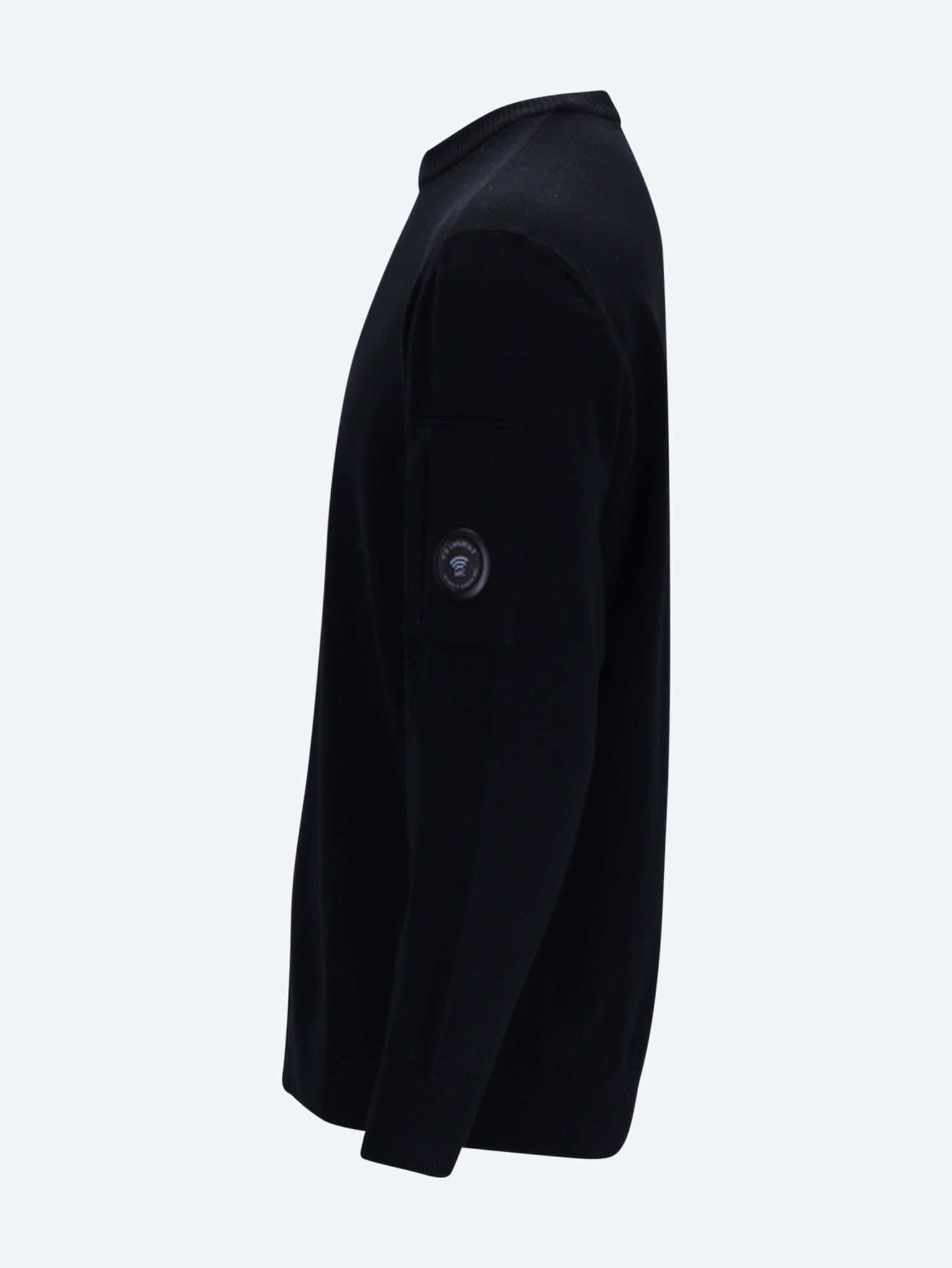 Extrafine merino wool lens crewneck sweater 2