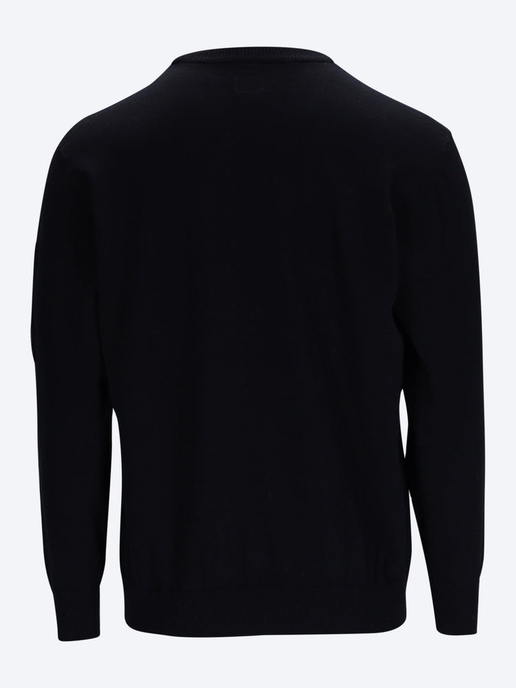 Extrafine merino wool lens crewneck sweater 3