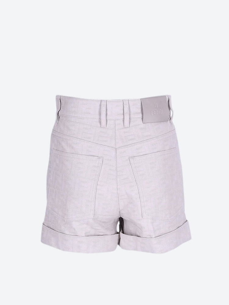 Ff jacquard denim shorts 3