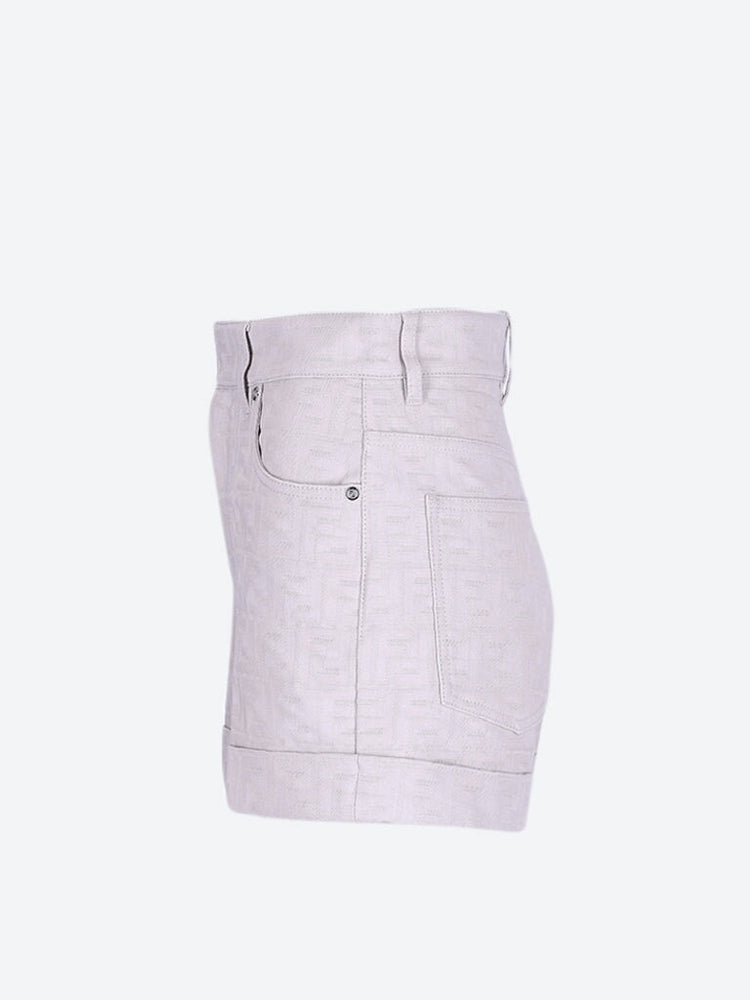 Ff jacquard denim shorts 2