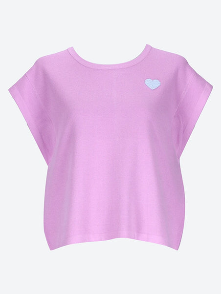 Figeas knitted top with heart