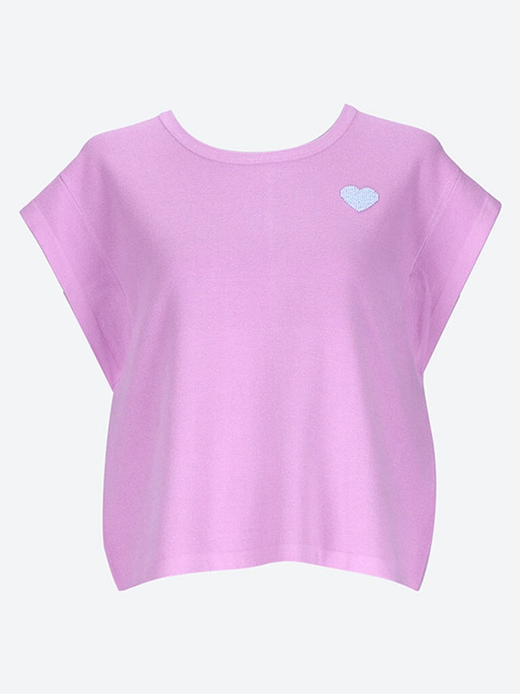 Figeas knitted top with heart 1