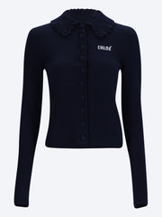 Taillierter Cardigan mit Logo ref: