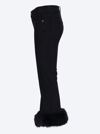 Flared capri pants
