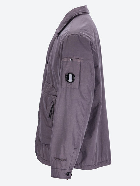 Flatt nylon buttoned stand jacket