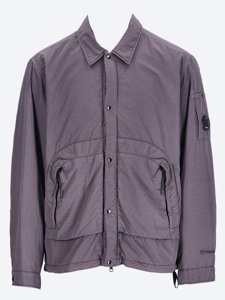 Flatt nylon buttoned stand jacket