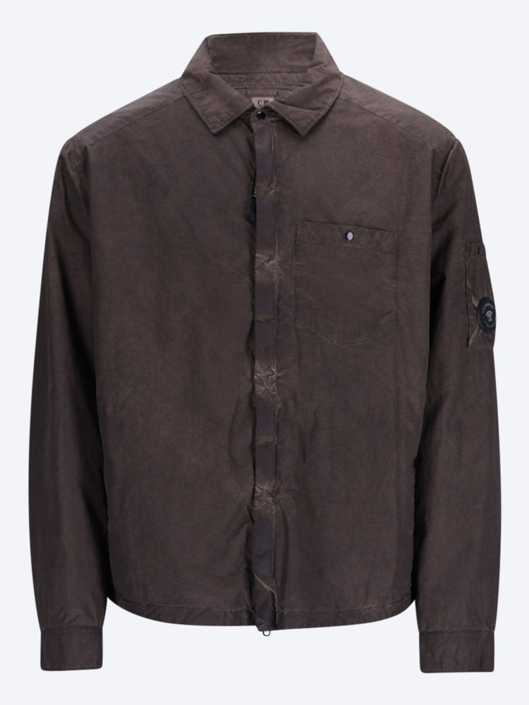Flatt nylon padded zipped overshirt 1
