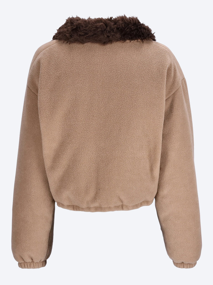Fleece down jacket 3