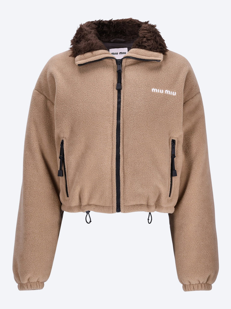 Fleece down jacket 1