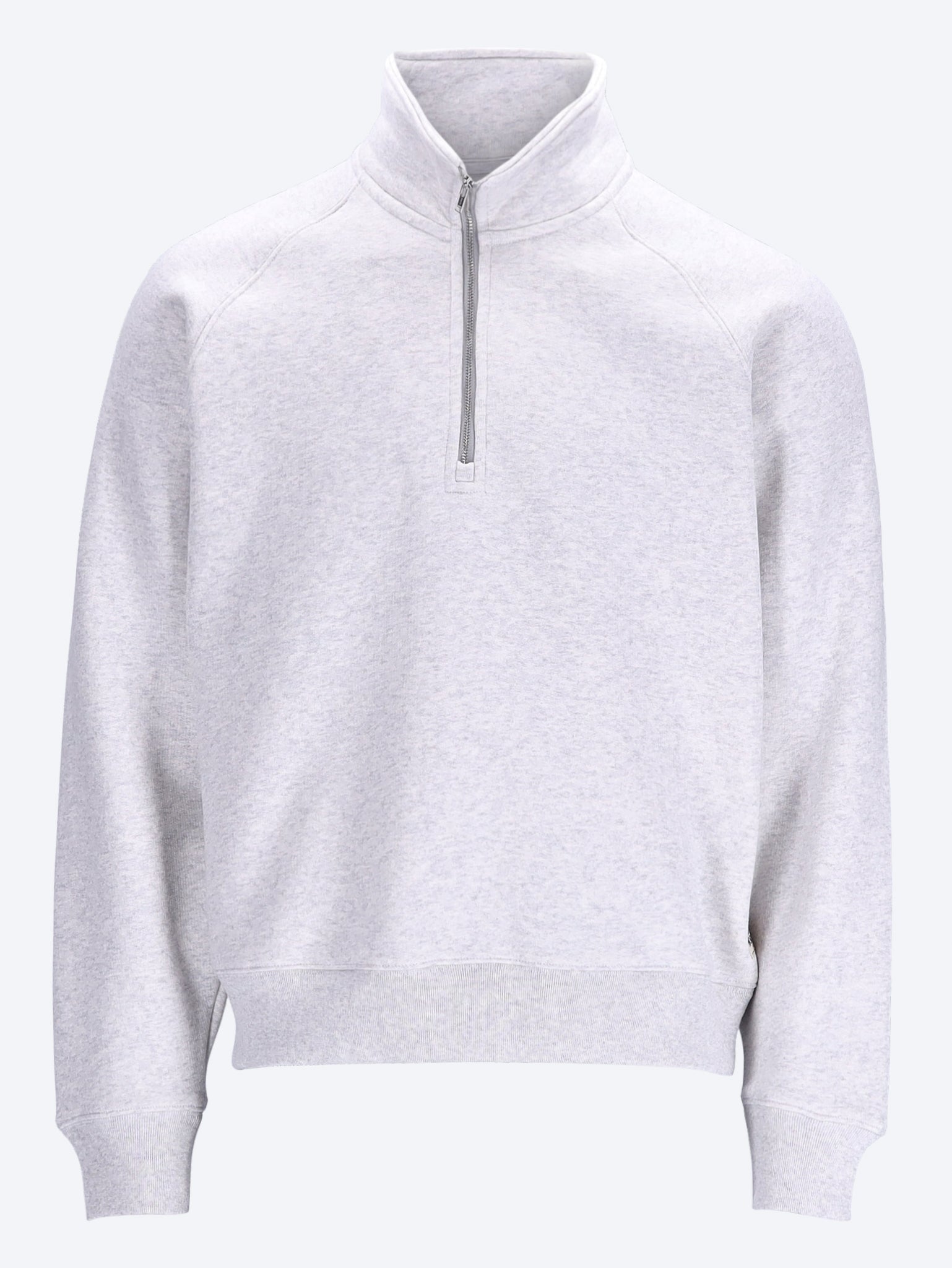 Fleece raglan zip mock sweatshirt 1