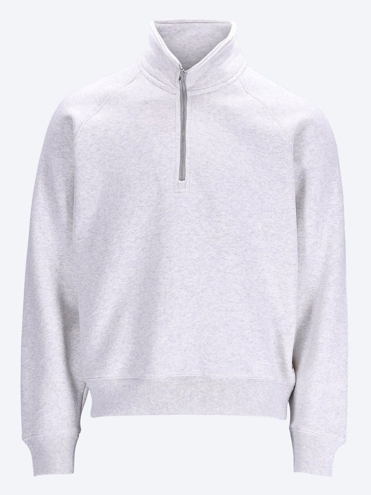 Fleece raglan zip mock sweatshirt 1