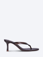Flowe leather slip-on heeled thong sandals ref: