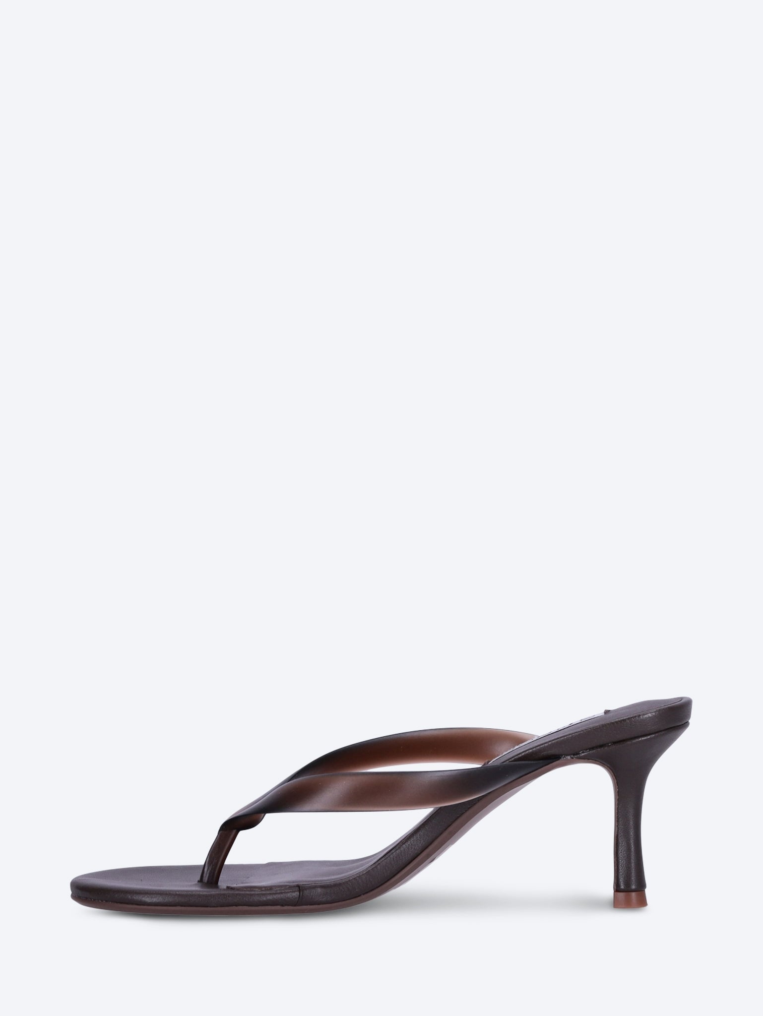 Flowe leather slip-on heeled thong sandals 4