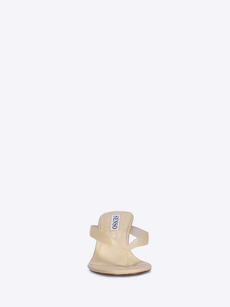 Flowe leather slip-on heeled thong sandals 3
