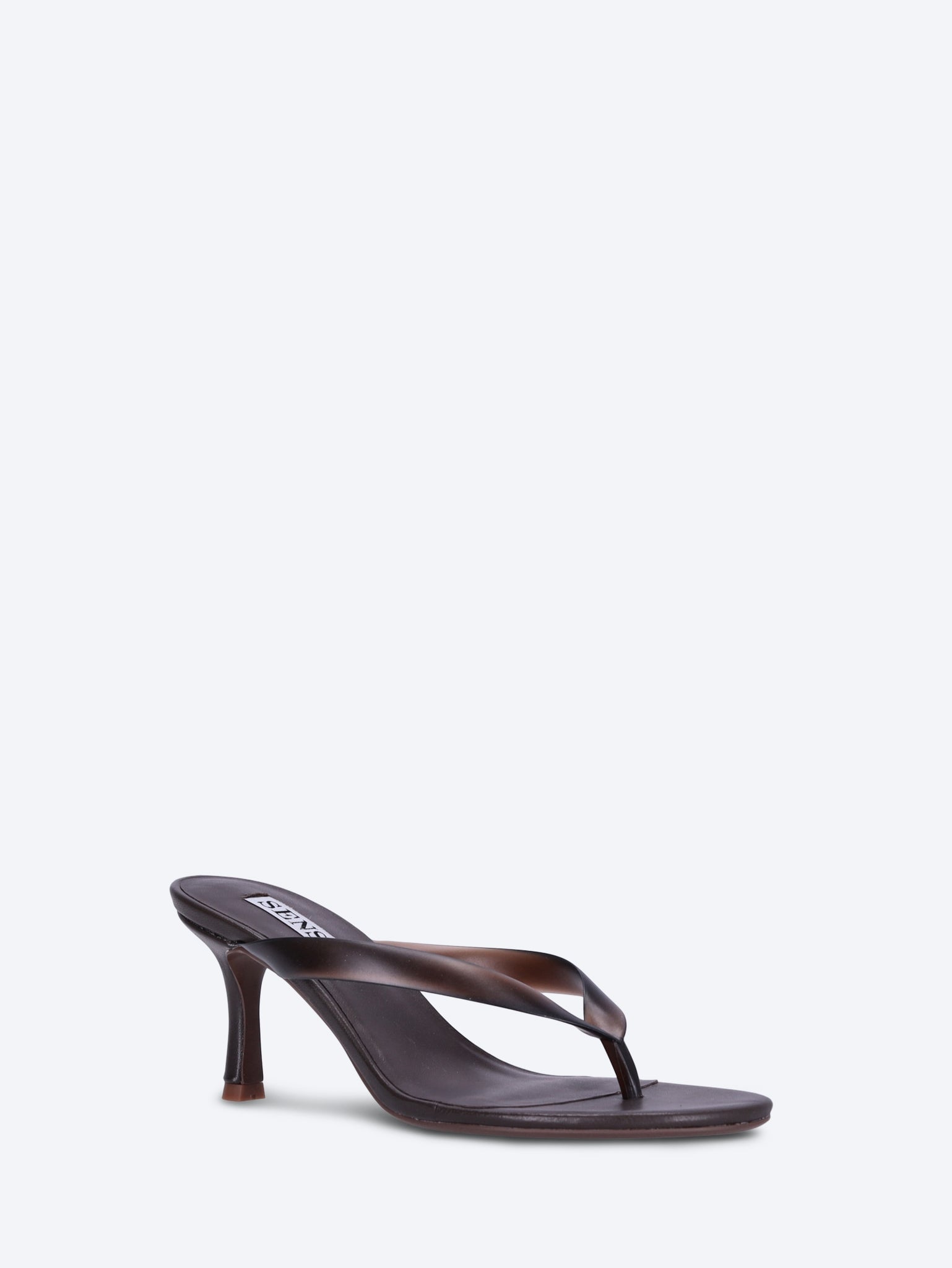 Flowe leather slip-on heeled thong sandals 2