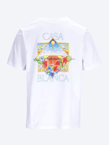 Klassisches T-Shirt mit Blumengericht-Symbol