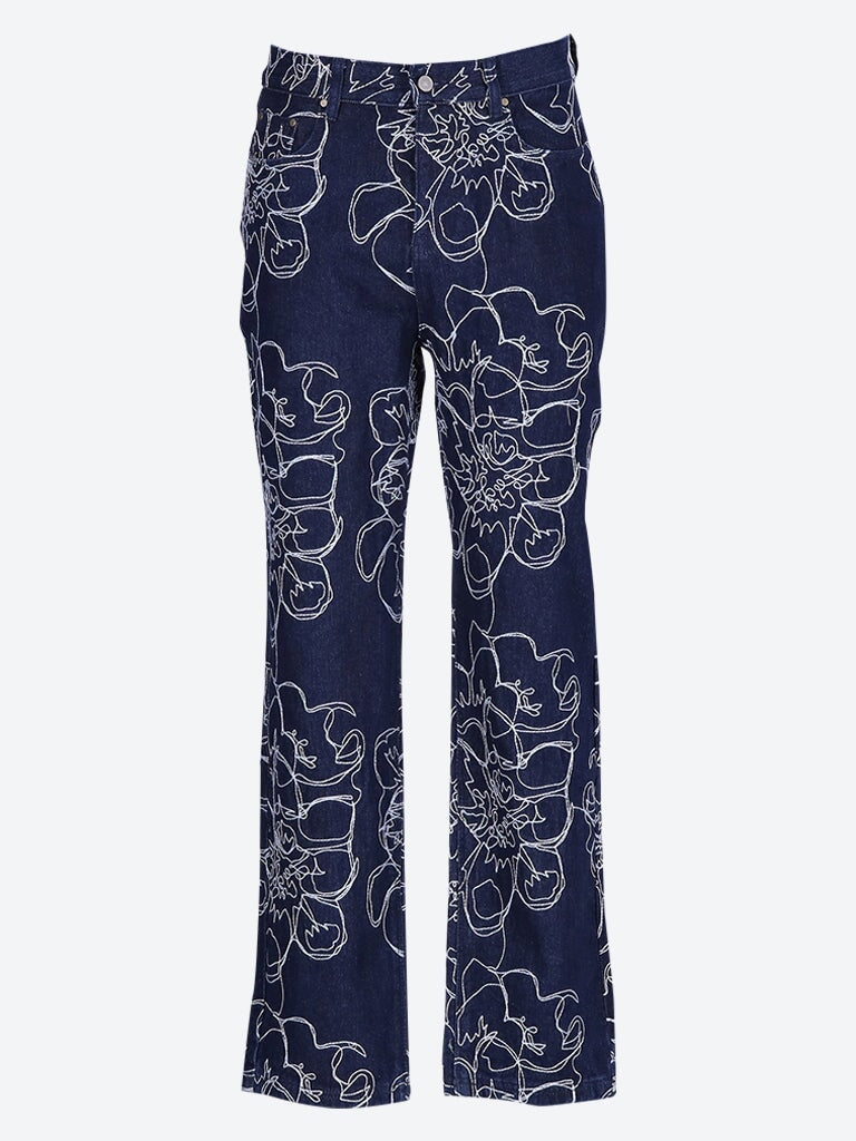 Pantalon de point de fleur 1