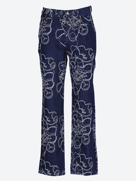 Pantalon de point de fleur