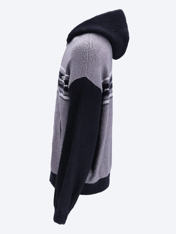 Sweat à capuche à zip-up moelleux